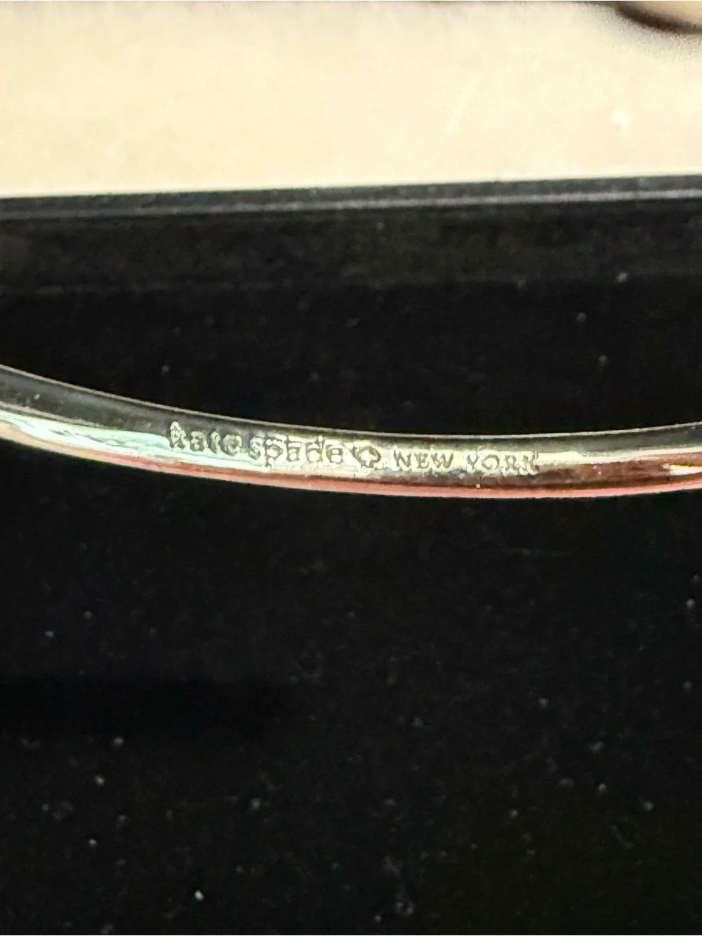 Kate Spade New York Sailor's Knot Hinge Bracelet Silvertone